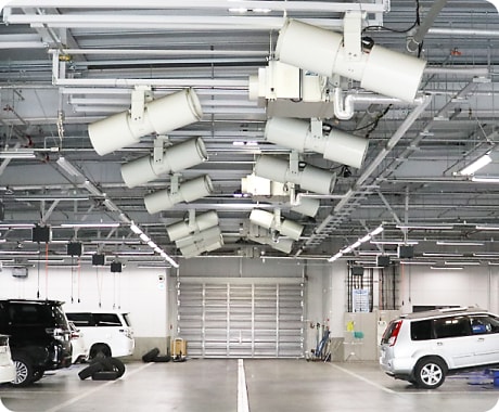 送風製品設置例の写真2