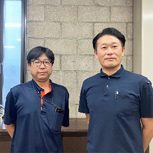 製造Ⅰ課 課長 烏星賢一 様<br>製造Ⅱ課 課長 森田真博 様