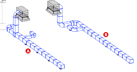 本体およびダクト配置図