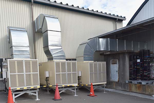 クールクリーンファンの設置の様子